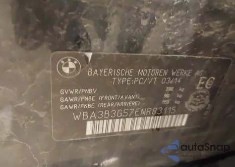 2014 BMW 328I xDrive z USA, uszkodzony, nr VIN WBA3B3G57ENR83115